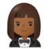 Woman In Tuxedo: Medium-dark Skin Tone Emoji Copy Paste ― 🤵🏾‍♀ - samsung