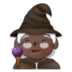 Woman Mage: Dark Skin Tone Emoji Copy Paste ― 🧙🏿‍♀ - samsung