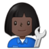 Woman Mechanic: Dark Skin Tone Emoji Copy Paste ― 👩🏿‍🔧 - samsung