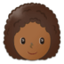 Woman: Medium-dark Skin Tone, Curly Hair Emoji Copy Paste ― 👩🏾‍🦱 - samsung