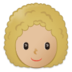 Woman: Medium-light Skin Tone, Curly Hair Emoji Copy Paste ― 👩🏼‍🦱 - samsung