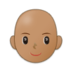 Woman: Medium Skin Tone, Bald Emoji Copy Paste ― 👩🏽‍🦲 - samsung