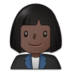 Woman Office Worker: Dark Skin Tone Emoji Copy Paste ― 👩🏿‍💼 - samsung