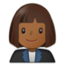 Woman Office Worker: Medium-dark Skin Tone Emoji Copy Paste ― 👩🏾‍💼 - samsung