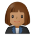 Woman Office Worker: Medium Skin Tone Emoji Copy Paste ― 👩🏽‍💼 - samsung