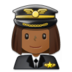 Woman Pilot: Medium-dark Skin Tone Emoji Copy Paste ― 👩🏾‍✈ - samsung