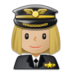 Woman Pilot: Medium-light Skin Tone Emoji Copy Paste ― 👩🏼‍✈ - samsung