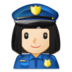 Woman Police Officer: Light Skin Tone Emoji Copy Paste ― 👮🏻‍♀ - samsung