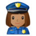 Woman Police Officer: Medium Skin Tone Emoji Copy Paste ― 👮🏽‍♀ - samsung