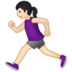 Woman Running: Light Skin Tone Emoji Copy Paste ― 🏃🏻‍♀ - samsung