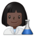 Woman Scientist: Dark Skin Tone Emoji Copy Paste ― 👩🏿‍🔬 - samsung