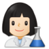 Woman Scientist: Light Skin Tone Emoji Copy Paste ― 👩🏻‍🔬 - samsung