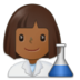 Woman Scientist: Medium-dark Skin Tone Emoji Copy Paste ― 👩🏾‍🔬 - samsung