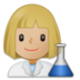 Woman Scientist: Medium-light Skin Tone Emoji Copy Paste ― 👩🏼‍🔬 - samsung