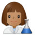 Woman Scientist: Medium Skin Tone Emoji Copy Paste ― 👩🏽‍🔬 - samsung