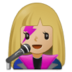 Woman Singer: Medium-light Skin Tone Emoji Copy Paste ― 👩🏼‍🎤 - samsung