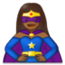 Woman Superhero: Medium-dark Skin Tone Emoji Copy Paste ― 🦸🏾‍♀ - samsung