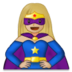 Woman Superhero: Medium-light Skin Tone Emoji Copy Paste ― 🦸🏼‍♀ - samsung