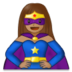Woman Superhero: Medium Skin Tone Emoji Copy Paste ― 🦸🏽‍♀ - samsung