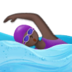 Woman Swimming: Dark Skin Tone Emoji Copy Paste ― 🏊🏿‍♀ - samsung