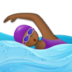 Woman Swimming: Medium-dark Skin Tone Emoji Copy Paste ― 🏊🏾‍♀ - samsung