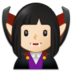 Woman Vampire: Light Skin Tone Emoji Copy Paste ― 🧛🏻‍♀ - samsung