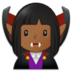 Woman Vampire: Medium-dark Skin Tone Emoji Copy Paste ― 🧛🏾‍♀ - samsung