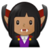 Woman Vampire: Medium Skin Tone Emoji Copy Paste ― 🧛🏽‍♀ - samsung