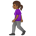 Woman Walking: Medium-dark Skin Tone Emoji Copy Paste ― 🚶🏾‍♀ - samsung