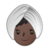 Woman Wearing Turban: Dark Skin Tone Emoji Copy Paste ― 👳🏿‍♀ - samsung