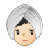 Woman Wearing Turban: Light Skin Tone Emoji Copy Paste ― 👳🏻‍♀ - samsung
