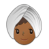 Woman Wearing Turban: Medium-dark Skin Tone Emoji Copy Paste ― 👳🏾‍♀ - samsung