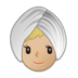 Woman Wearing Turban: Medium-light Skin Tone Emoji Copy Paste ― 👳🏼‍♀ - samsung
