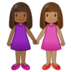 Women Holding Hands: Medium-dark Skin Tone, Medium Skin Tone Emoji Copy Paste ― 👩🏾‍🤝‍👩🏽 - samsung