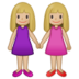 Women Holding Hands: Medium-light Skin Tone Emoji Copy Paste ― 👭🏼 - samsung