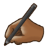 Writing Hand: Medium-dark Skin Tone Emoji Copy Paste ― ✍🏾 - samsung