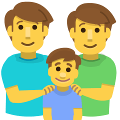 Family: Man, Man, Boy Emoji Copy Paste ― 👨‍👨‍👦 - skype