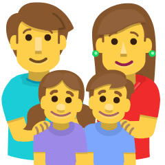 Family: Man, Woman, Girl, Boy Emoji Copy Paste ― 👨‍👩‍👧‍👦 - skype