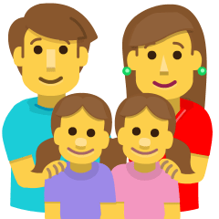 Family: Man, Woman, Girl, Girl Emoji Copy Paste ― 👨‍👩‍👧‍👧 - skype