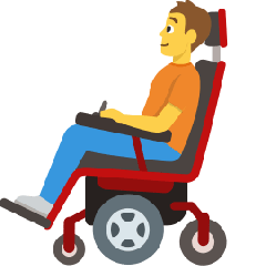 Person In Motorized Wheelchair Emoji Copy Paste ― 🧑‍🦼 - skype