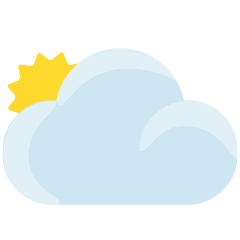 Sun Behind Large Cloud Emoji Copy Paste ― 🌥️ - skype