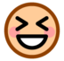 Grinning Squinting Face Emoji Copy Paste ― 😆 - softbank