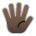 Hand With Fingers Splayed: Dark Skin Tone Emoji Copy Paste ― 🖐🏿 - sony-playstation