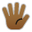 Hand With Fingers Splayed: Medium-dark Skin Tone Emoji Copy Paste ― 🖐🏾 - sony-playstation