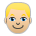 Man: Medium-light Skin Tone, Blond Hair Emoji Copy Paste ― 👱🏼‍♂ - sony-playstation