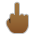 Middle Finger: Medium-dark Skin Tone Emoji Copy Paste ― 🖕🏾 - sony-playstation