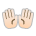 Open Hands: Light Skin Tone Emoji Copy Paste ― 👐🏻 - sony-playstation