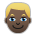 Person: Dark Skin Tone, Blond Hair Emoji Copy Paste ― 👱🏿 - sony-playstation