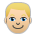 Person: Medium-light Skin Tone, Blond Hair Emoji Copy Paste ― 👱🏼 - sony-playstation