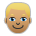Person: Medium Skin Tone, Blond Hair Emoji Copy Paste ― 👱🏽 - sony-playstation